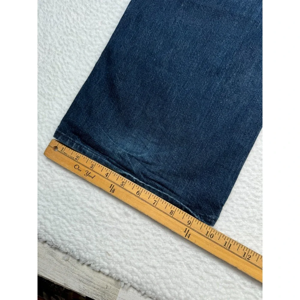 Vintage True Religion Jeans Mens 38 Fits 40x33.5 Blue Denim Straight Leg RICKY